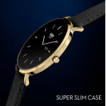 Henry London 智能手錶 HSL008 (金色和黑色皮革)